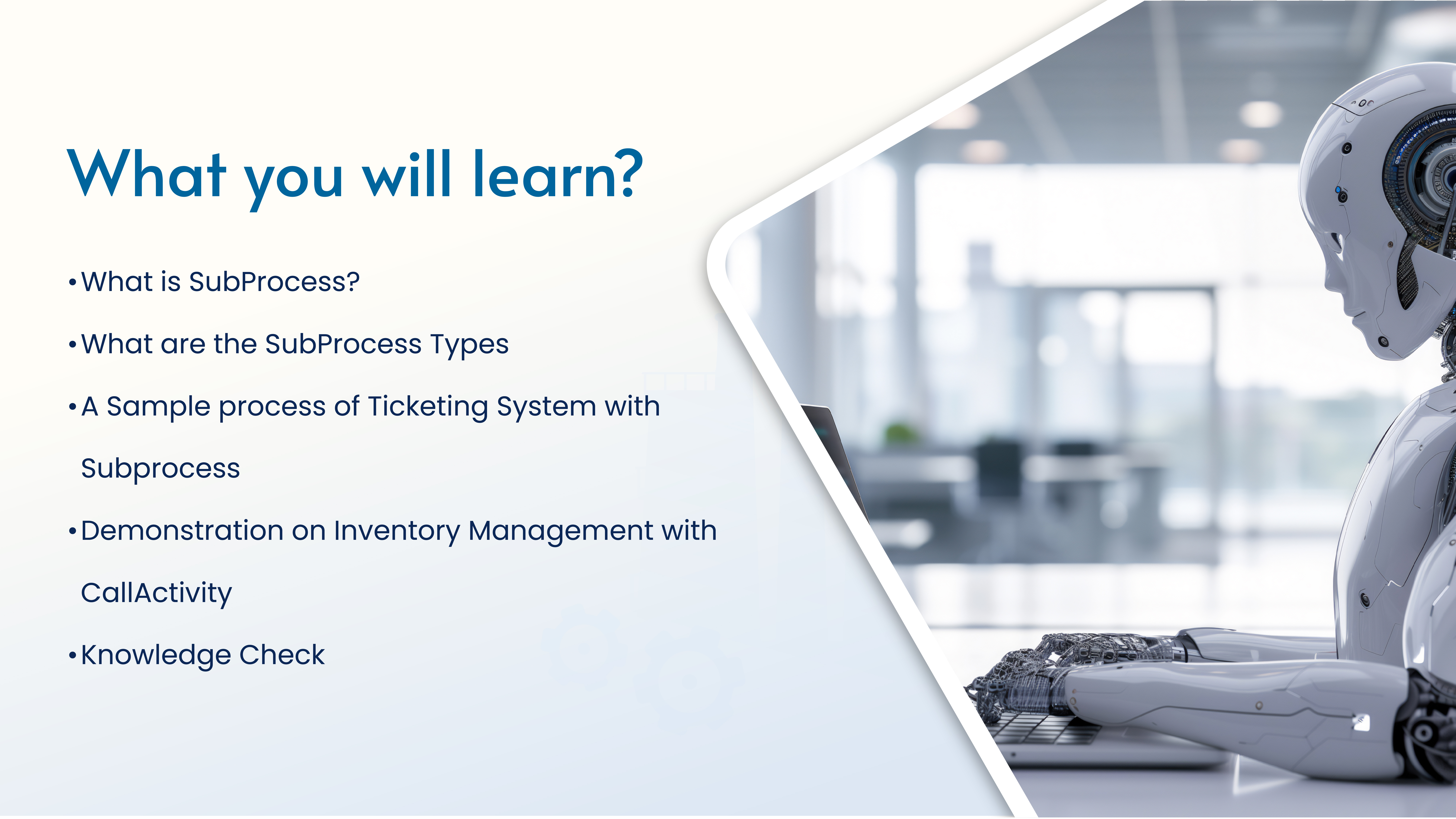 What you will learn?